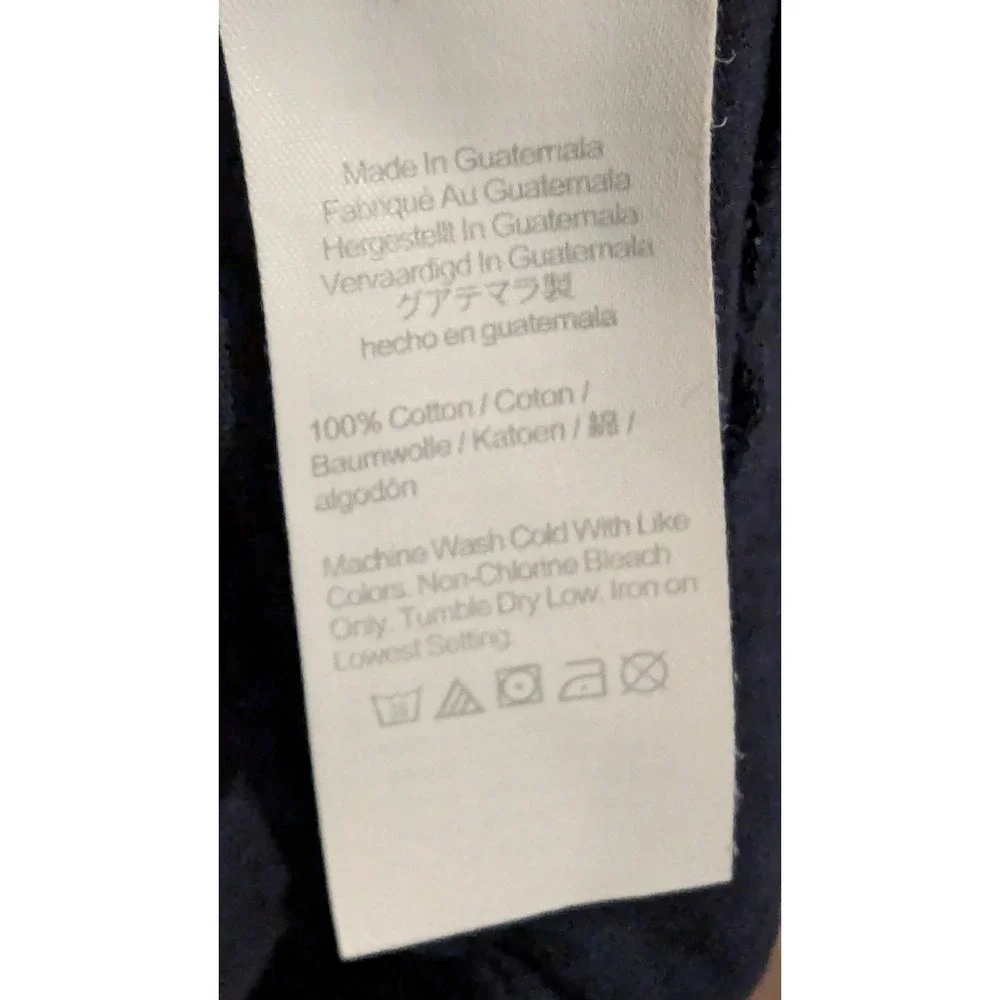 J. Crew Navy Blue Tiered Dress Short Sleeve‎ Casual Cotton Size M